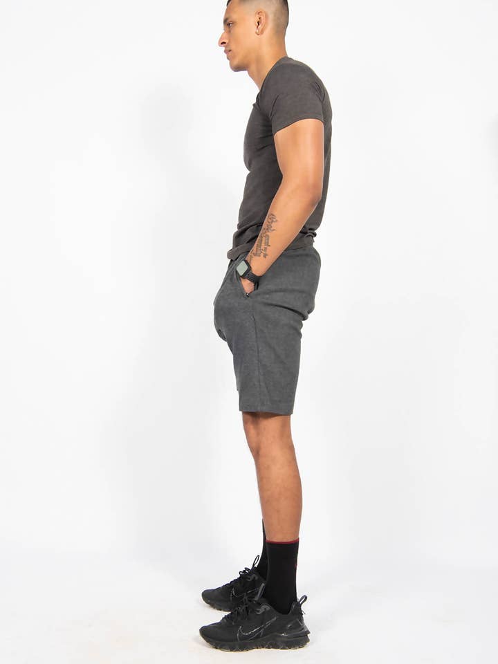 J5FASHION – wholesale T-shirt – men's – Charcoal Marl Muscle Fit Tee2