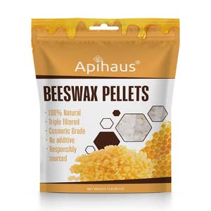 2 LB White Pure Beeswax Pellets, Triple Filtered Bees Wax for Skin