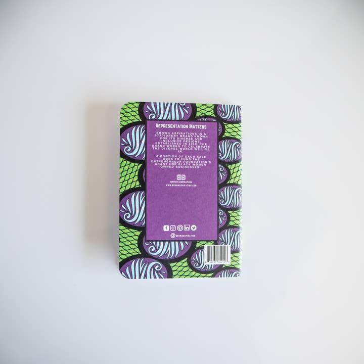Brown Aspiration - Wholesale Notebook - Ankara Wax #4 - Pocket Notebooks (Set of Two)6