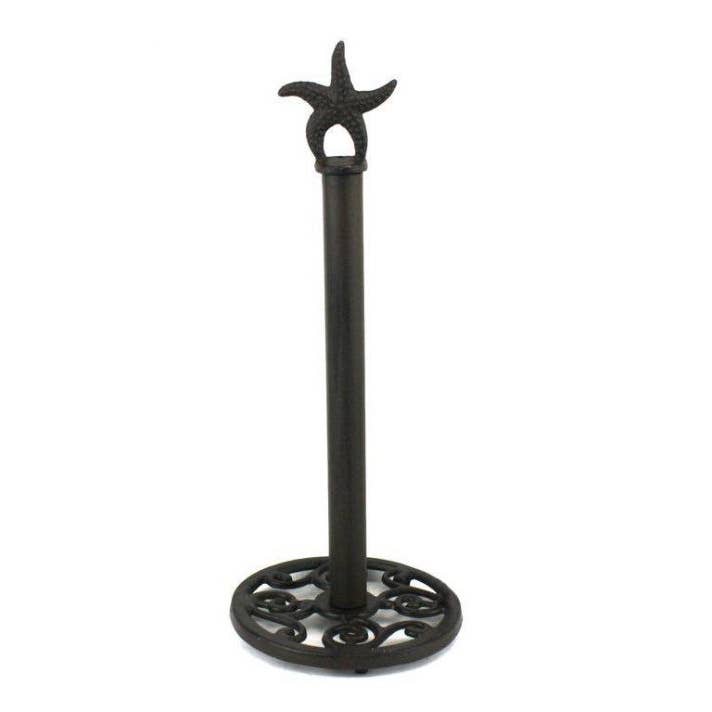 Støbejern søstjerner ekstra toiletpapir Stand 15" for engroshandel hos Hampton Nautical