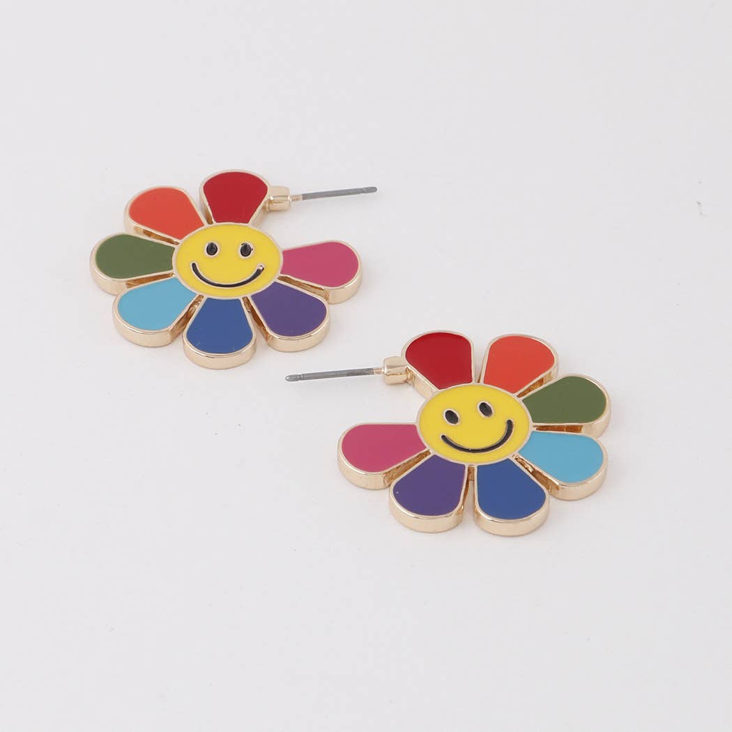 3AM BY H&D ACCESSORIES – wholesale Stud/post earrings – Happy Flower Stud Earrings2