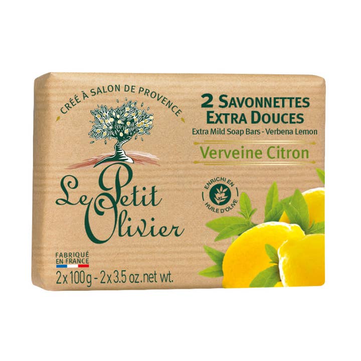 LE PETIT OLIVIER French soap Extra mild - Verbena Lemon 100g for wholesale by BIOCHALA
