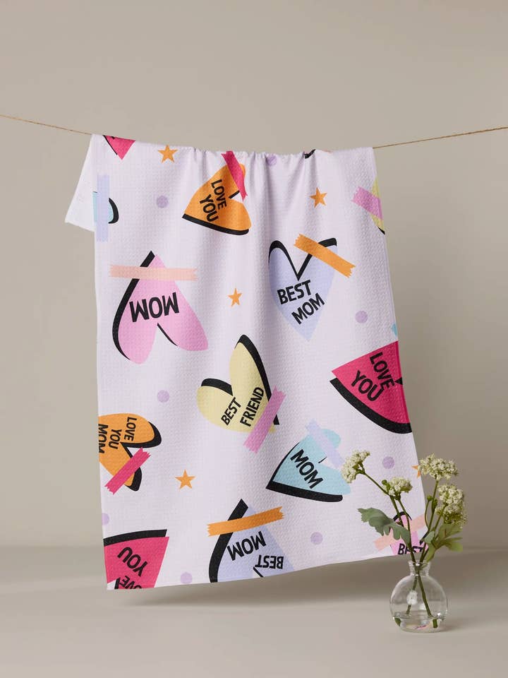 Torchon « Notes pour Maman » pour la vente par Geometry