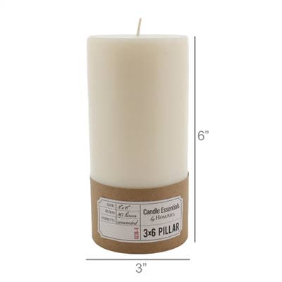 HomArt - Wholesale Pillar Candle - Pillar 3 x 6 - Ivory1
