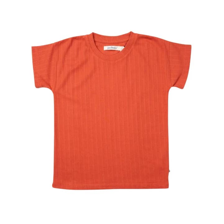Brooklyn T-Shirt - Ribbed Persimmon for wholesale by Jackalo