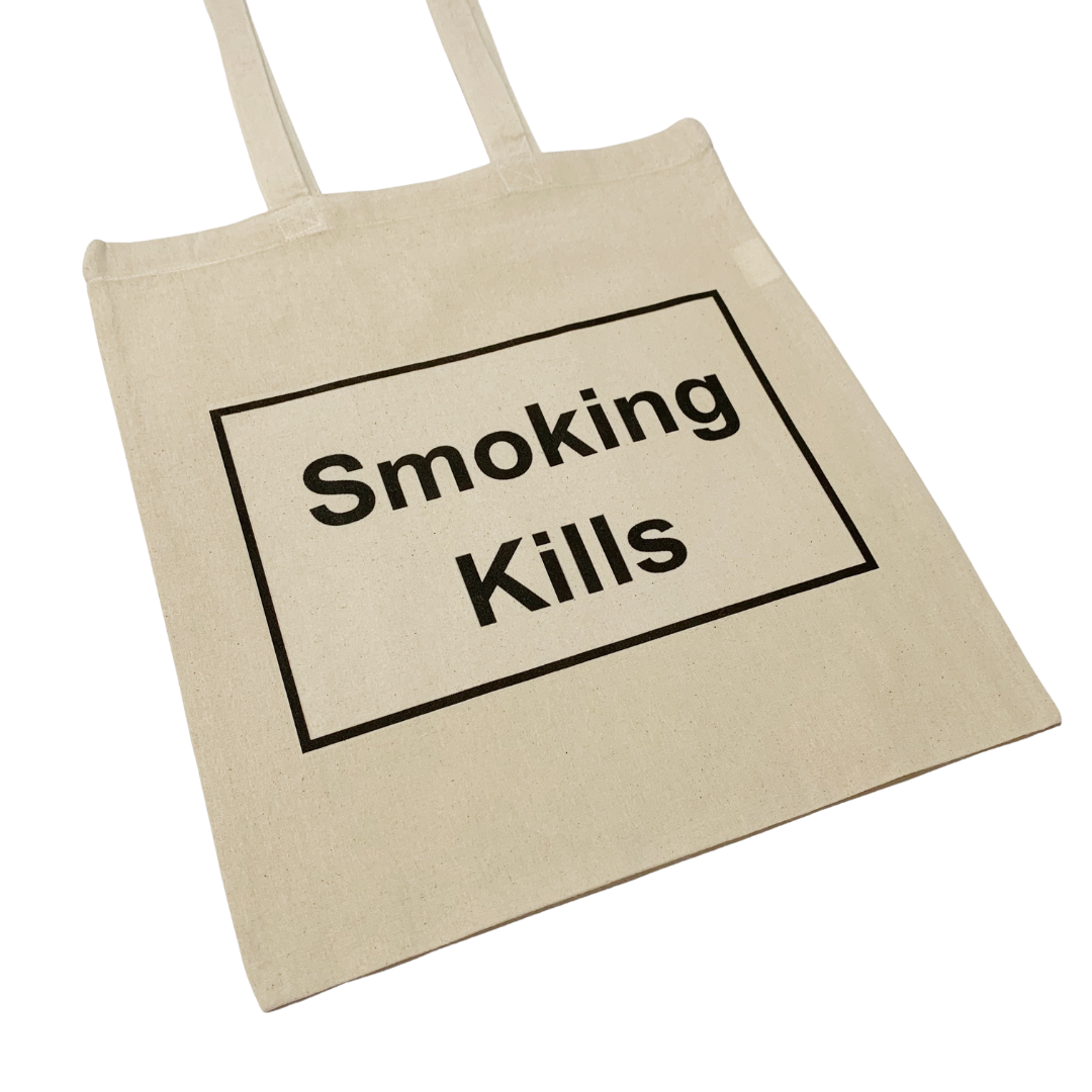ZZZEBRAAA LIMITED - Wholesale Tote Bag - Unisex - Smoking Kills Canvas Indie Tote Bag for Festivals Raves2