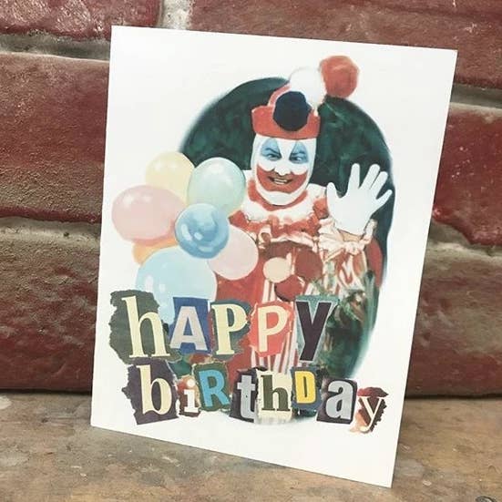 Hello Harlot - Wholesale Birthday Card - John Wayne Gacy Card