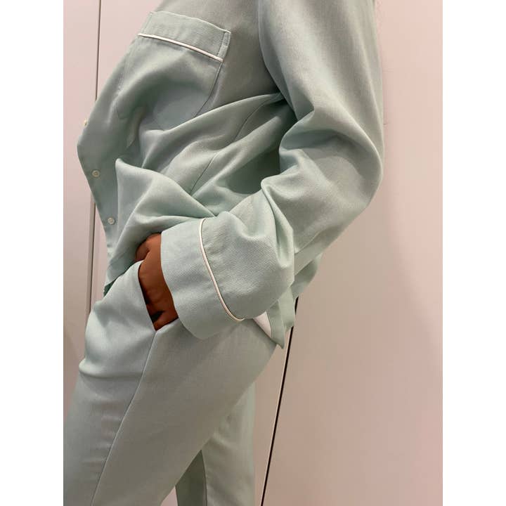 Clã - Wholesale Button Down Shirt - Women's - Green shirts - 100% cotton - Homewear4