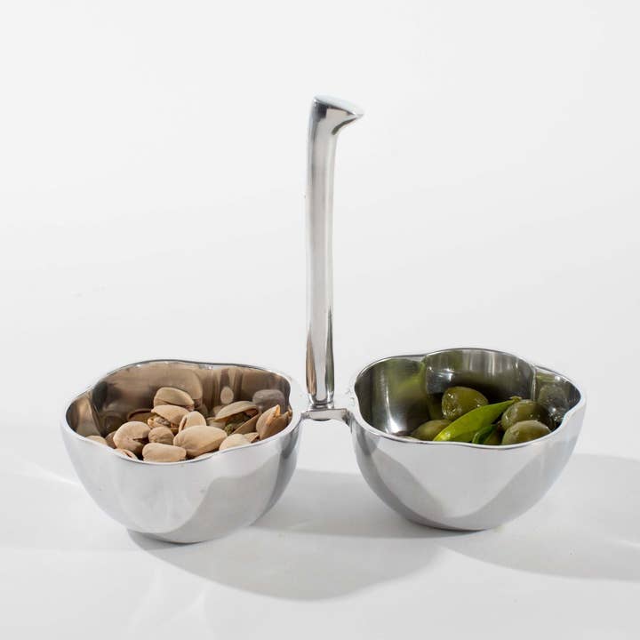 Fiore Double Snack Dish for wholesale by LUNARES