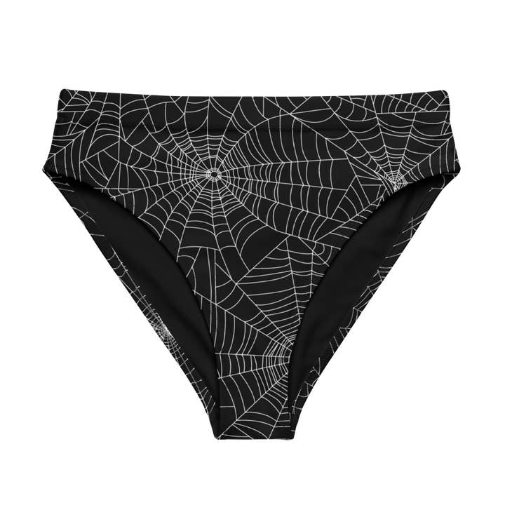 Goth Cloth Co. - Wholesale Swim Bottoms - Women's - Web Weaver Sport High-Waisted Bikini Bottom