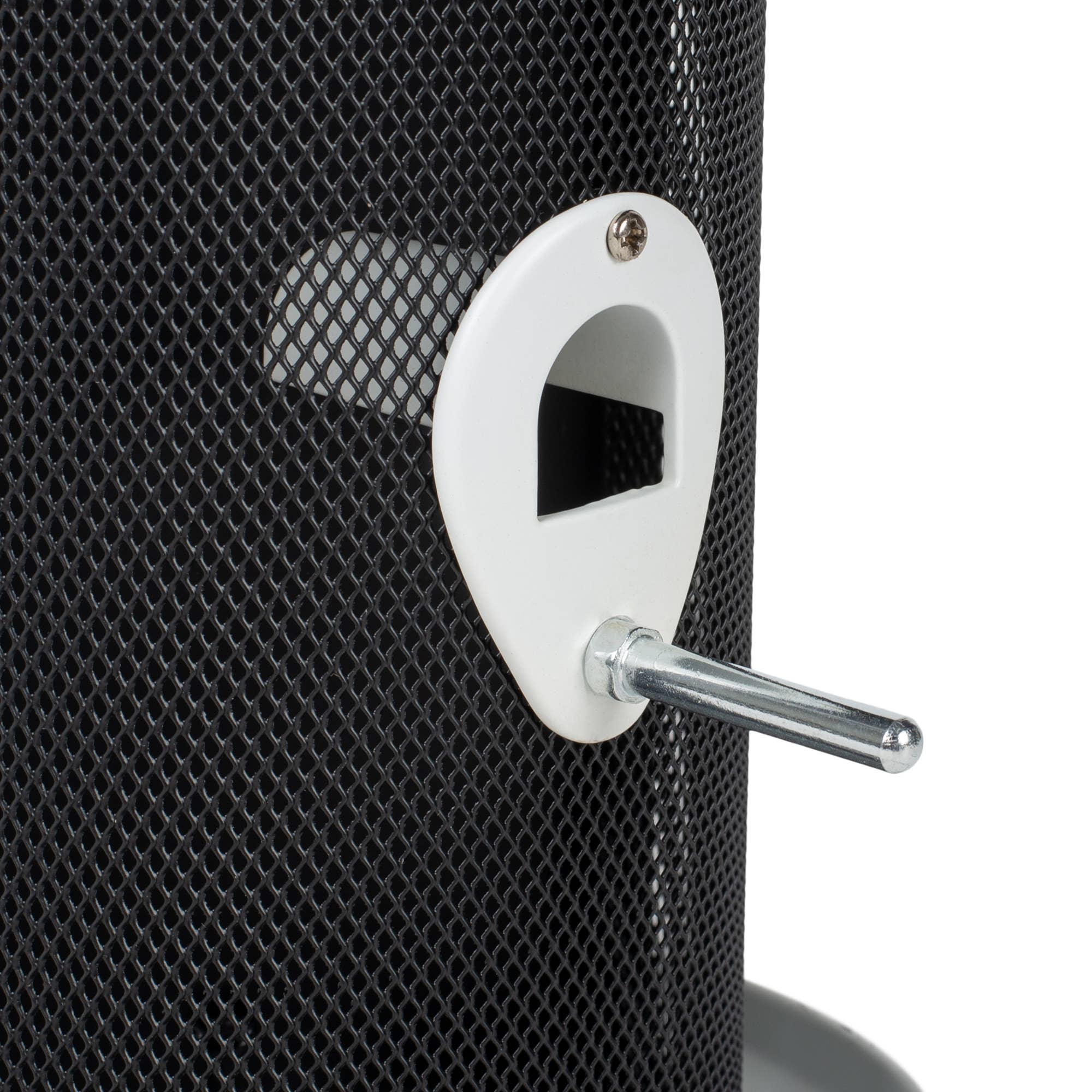 EAST AVENUE – wholesale Fågelmatare – Fågelmatare i vitfärgad trästruktur, 30 cm6