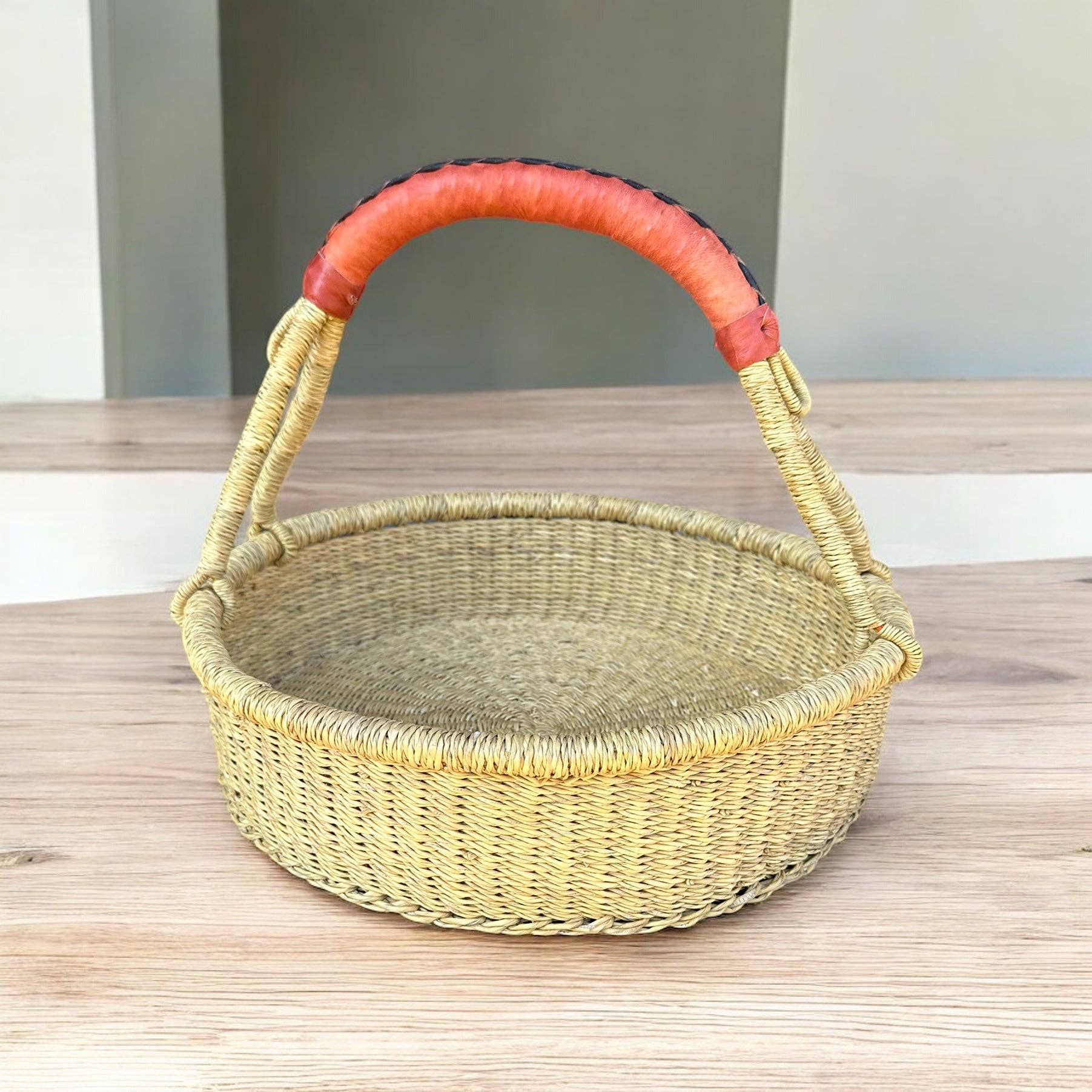 The African Home Goods - Wholesale Mand - Haverst Gevlochten Mand, Draagbare Tuin Oogstmand, voor Picknick, Paaseieren, Opslag, Verzamelen van Producten en Eieren9