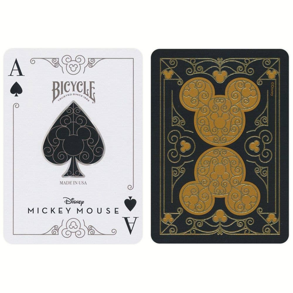 Cardshouse – wholesale Playing cards – Bicycle Disney Mickey Mouse Black And Gold Playing Cards9