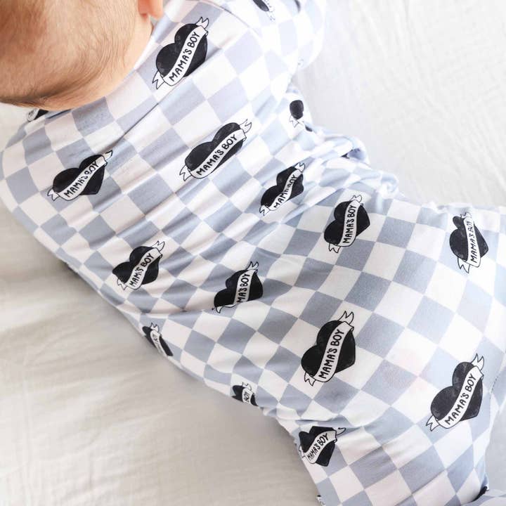 Caden Lane - Wholesale Jumpsuit - Baby - Mama's Boy Zipper Footie7