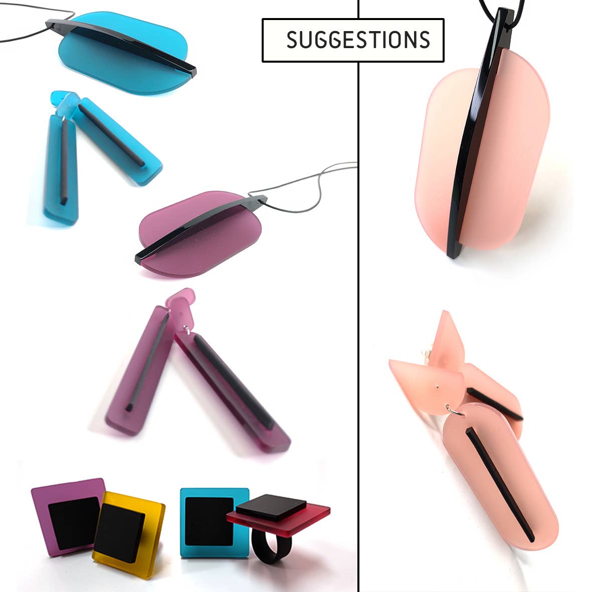 ALEX+SVET - Wholesale Pendant/Charm Necklace - OTTO NF acrylic pendant SECRET GARDEN line3