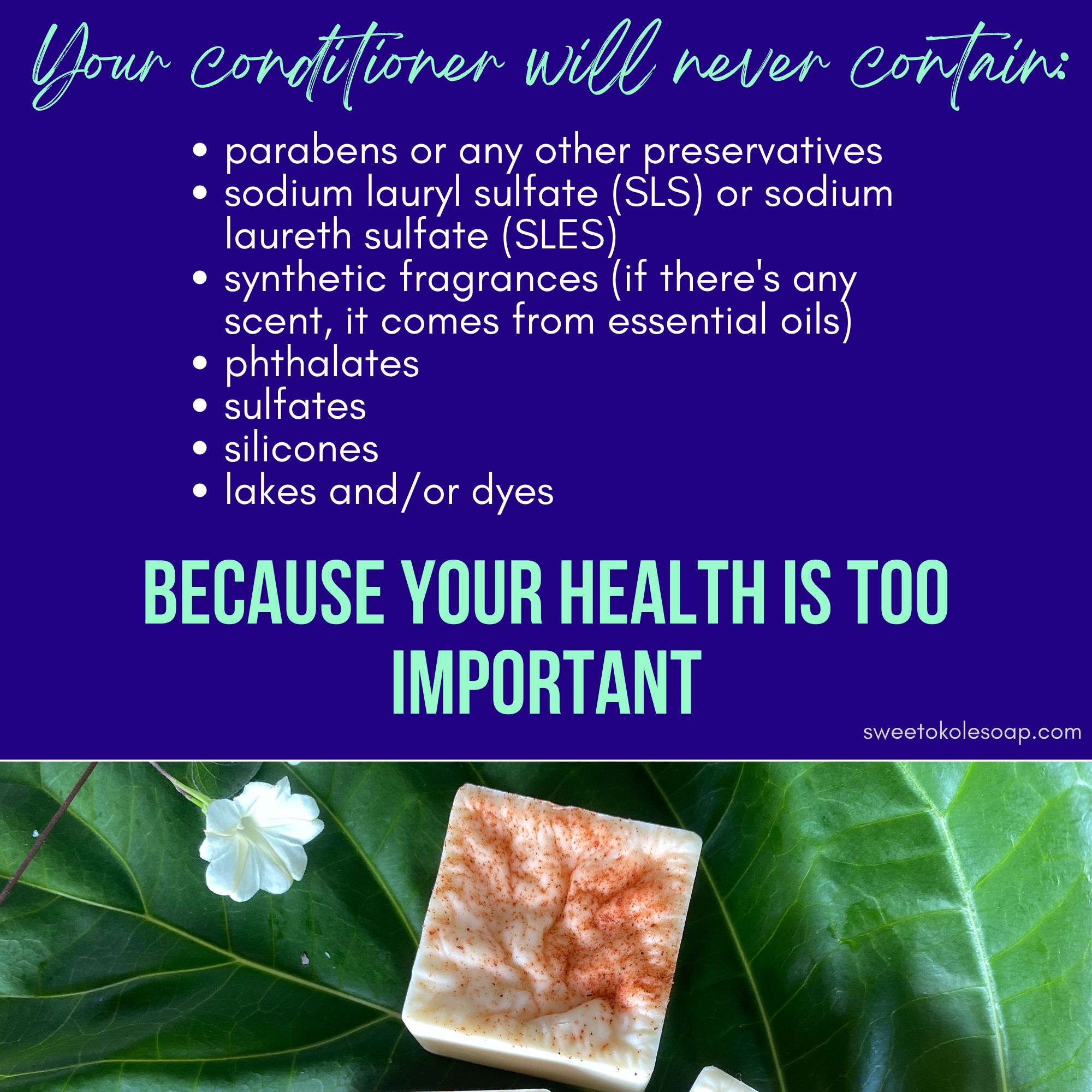 Sweet ʻŌkole Soap Co. - Wholesale Hair Conditioner - Mamaki Lemongrass Solid Conditioner Bar w/ Argan Oil Vegan5