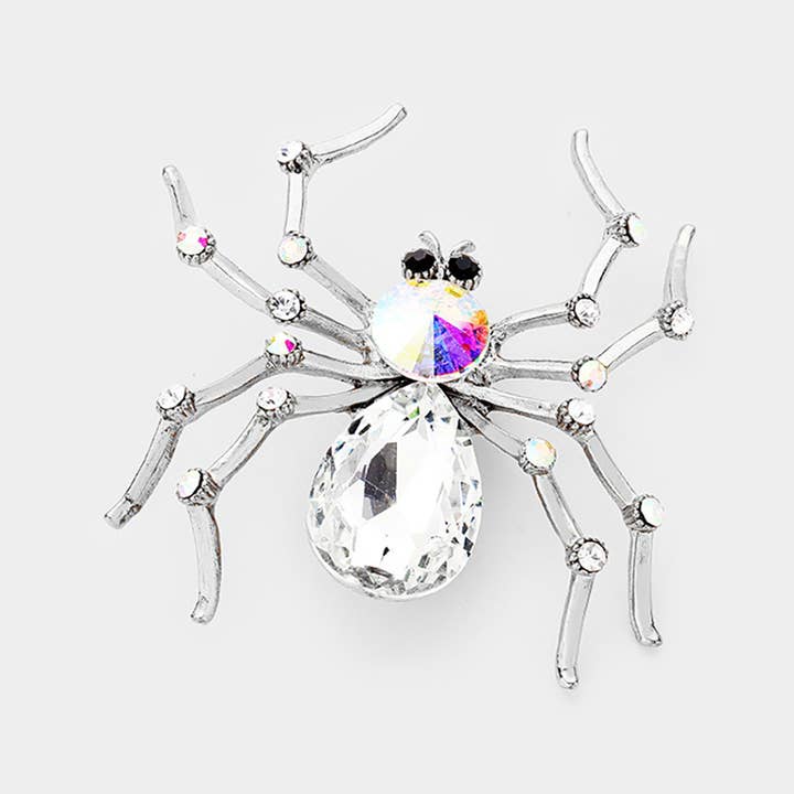 Sensibling Corp. - Wholesale Brooch - Crystal Spider Pin Brooch