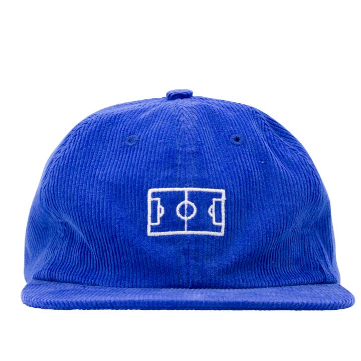 Chapeau Campo en velours côtelé à 6 panneaux - Bleu royal pour la vente par goiaba esporte clube