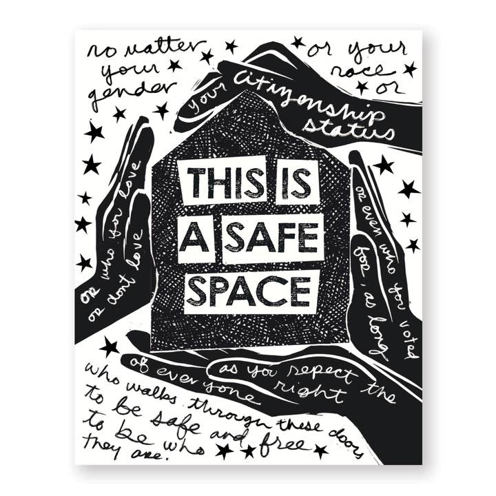 Heartell Press - Wholesale Art Print - Safe Space (Voice) 8 x 10 Art Print