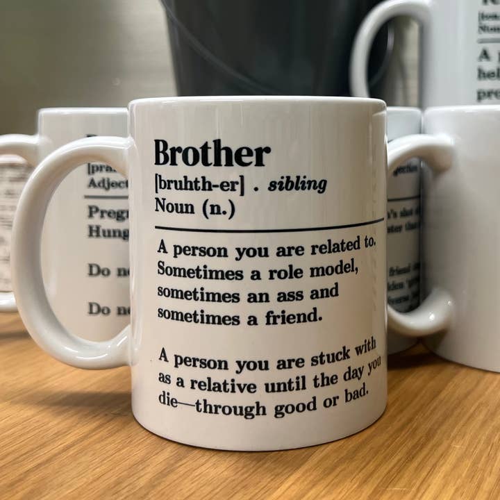 SmartyPants - Wholesale Coffee Mug - "Brother" Definition Mug | Funny Sibling Gift | 11oz Ceramic3