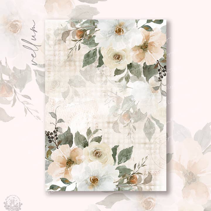 Pergamentpapir - Efterårs Hvisken (A4 størrelse) for engroshandel hos Hello Petite Paper