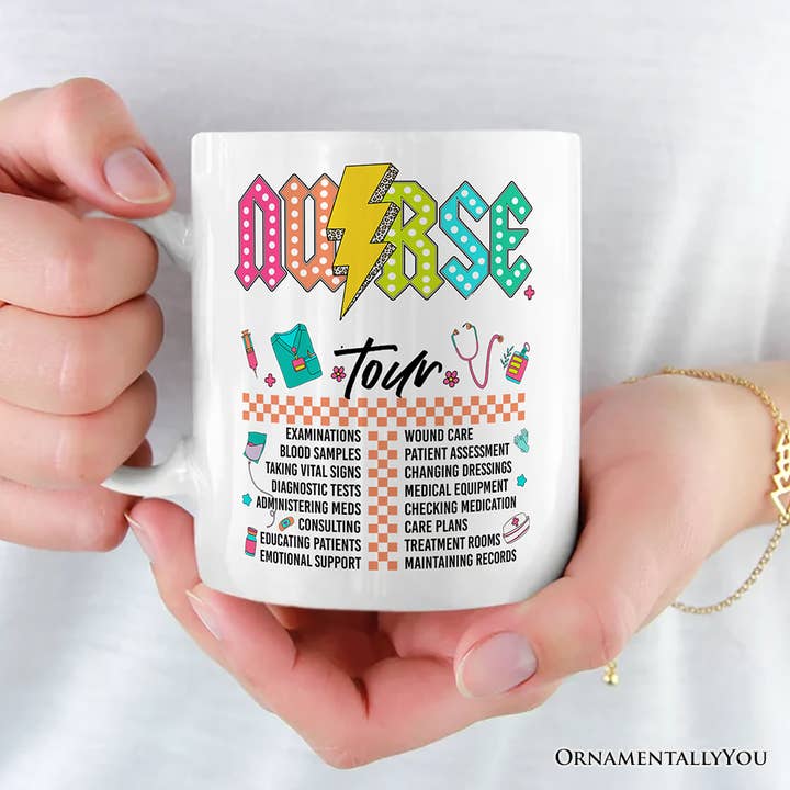 OrnamentallyYou - Wholesale Coffee Mug - Nurse Life Tour Mug, Medical Worker Gift