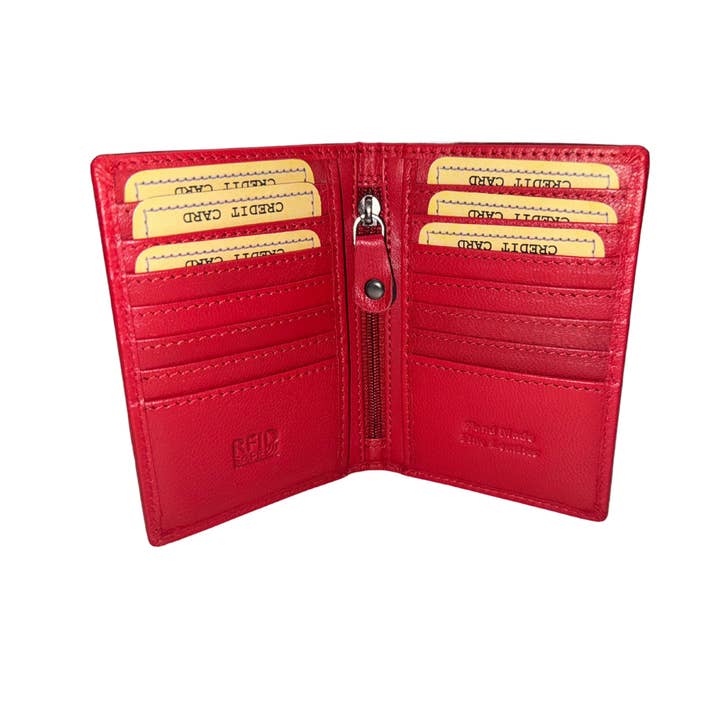 Greenwood Leather AU - Wholesale Card Holder - Unisex - Credit Debit Leather Card Holder Freya - GW8001ORG