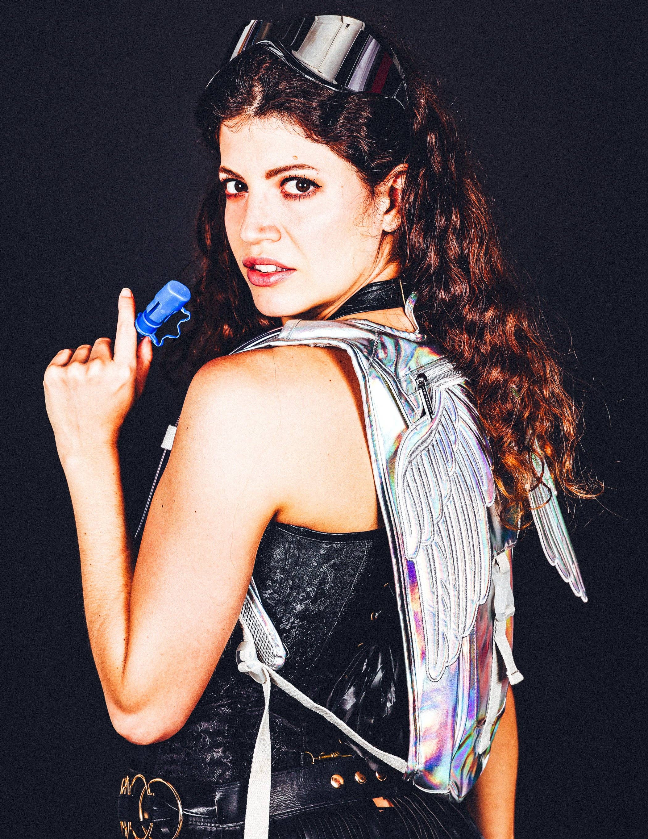 Fydelity – wholesale Ryggsäck - Dam – Stöldskyddad Hydreringsryggsäck | Festival Rave | Holografisk