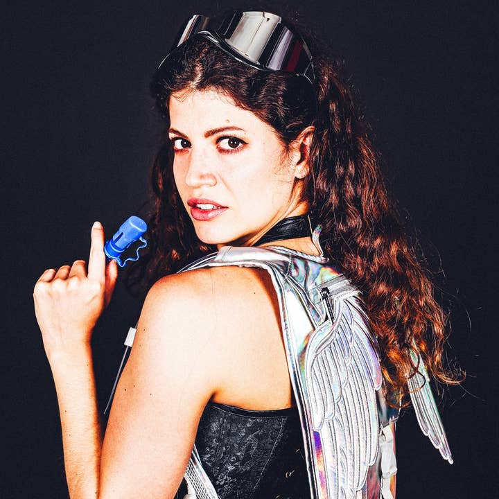 Fydelity – wholesale Ryggsäck - Dam – Stöldskyddad Hydreringsryggsäck | Festival Rave | Holografisk0