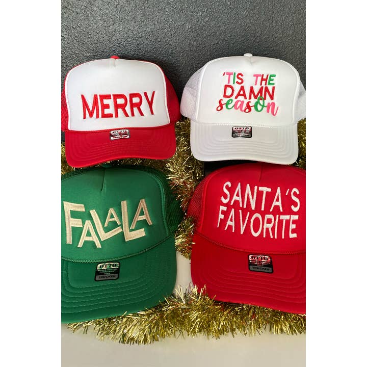 Spirit+Tribe - Wholesale Trucker Hat - Women's - CHRISTMAS TRUCKER CAPS