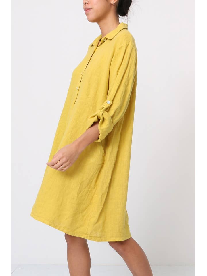 LÉA & LUC – Engroshandel Kjole - Dame – Korte kjoler i 100% hør REF. 135125