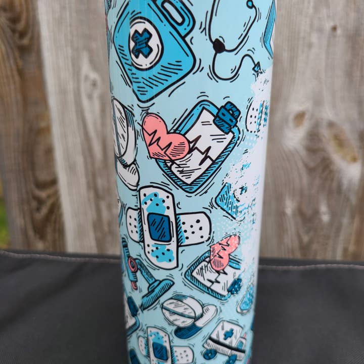 LB Personalized Design - Wholesale Insulated Mug/Tumbler - Phlebotomist Life Skinny Tumbler3