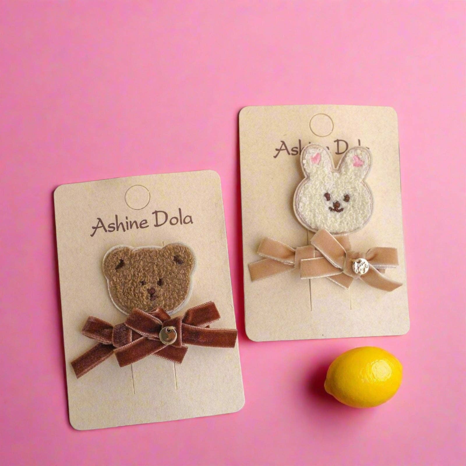 KiddieKickz - Vente Pince à cheveux – enfant - Pince à cheveux en peluche pour enfants6