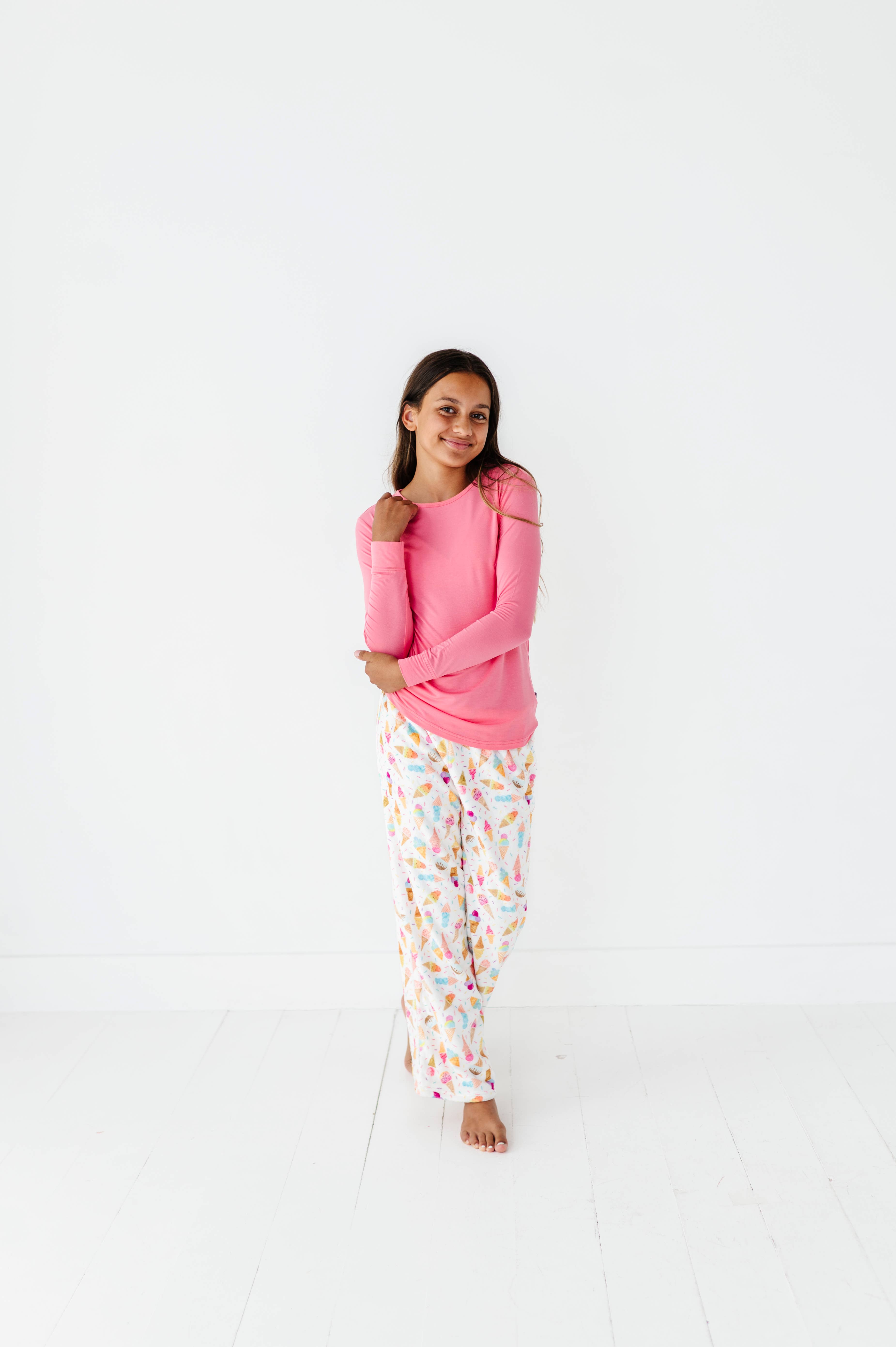 Macaron + Me - Wholesale Lounge Sweatpants/Joggers - Women's - Plush Pants-Ice Cream2