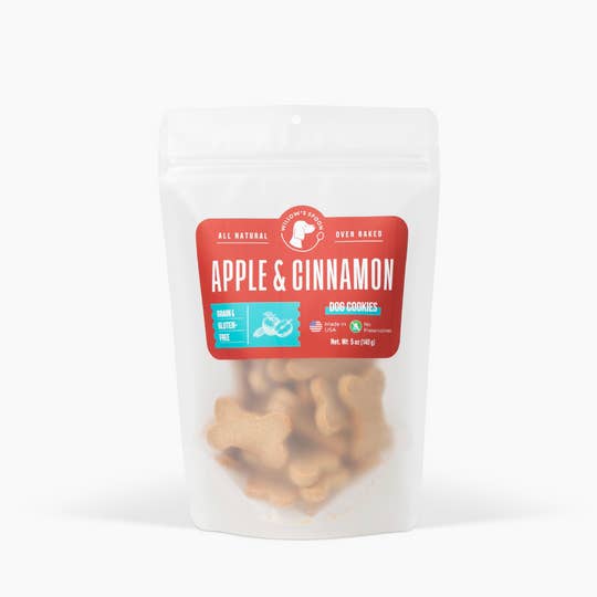Apple & Cinnamon Dog Cookies for wholesale by Willow's Spoon