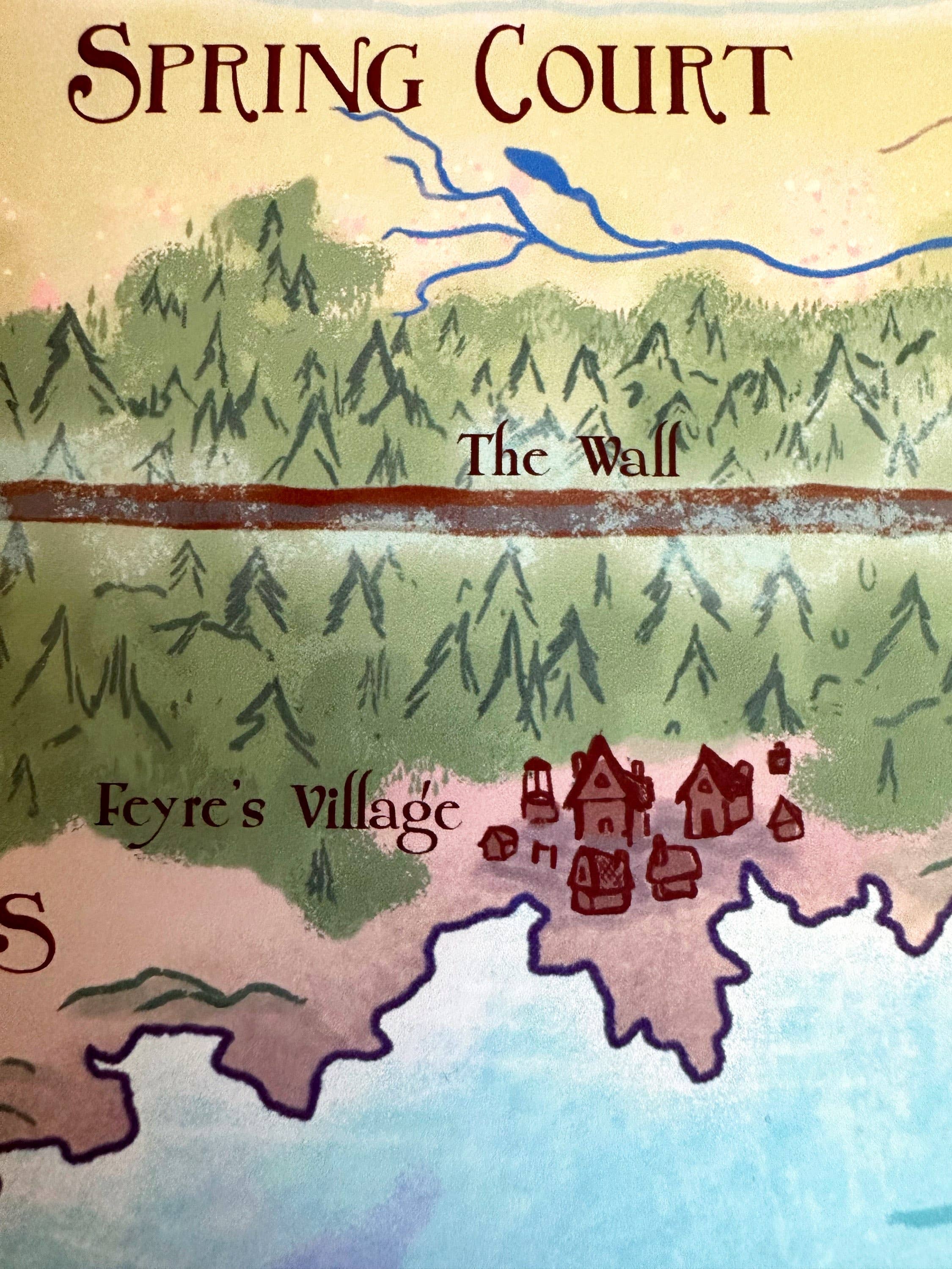 Awkward Affections – wholesale Art print – Prythian Map // Fantasy Landscapes // ACOTAR // Book Art6