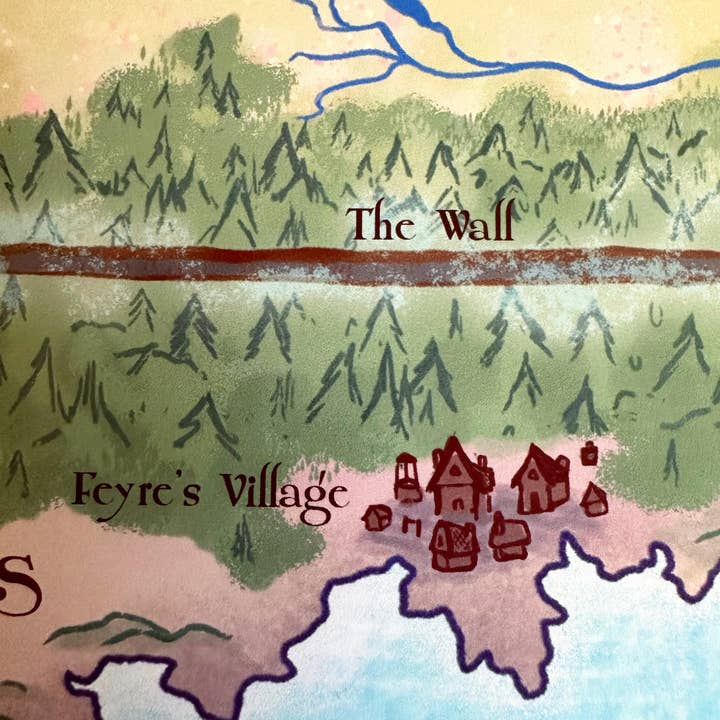 Awkward Affections – wholesale Art print – Prythian Map // Fantasy Landscapes // ACOTAR // Book Art6