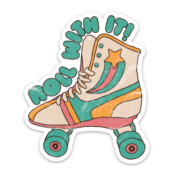 Roll With It Sticker for wholesale by Rivet Apparel Co.