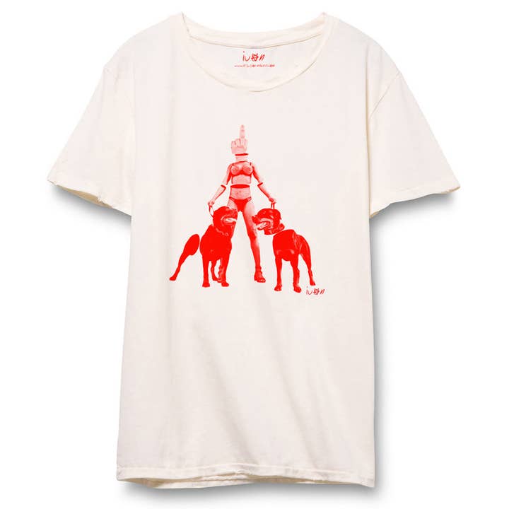Rottweiler Girl, Distressed, Vintage White, Unisex for wholesale by it's us or naked