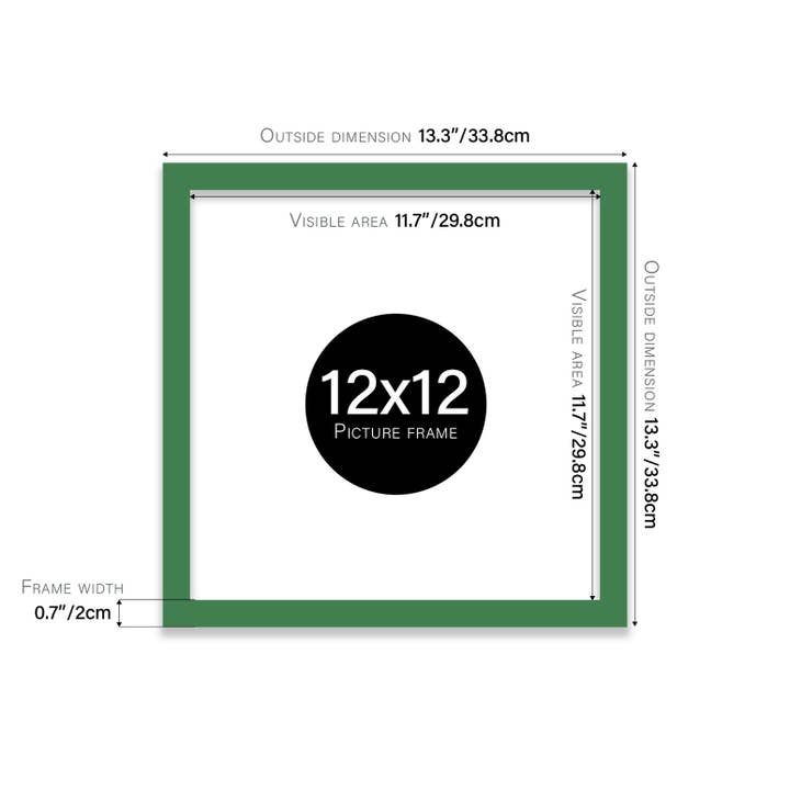 WholesaleFrames.co.uk – wholesale Picture frame – Green 12x12 Picture Frame