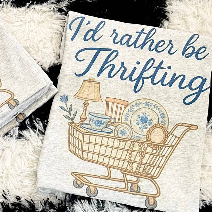 I'd rather be thrifting T-shirt for wholesale by StricklandDesignCo