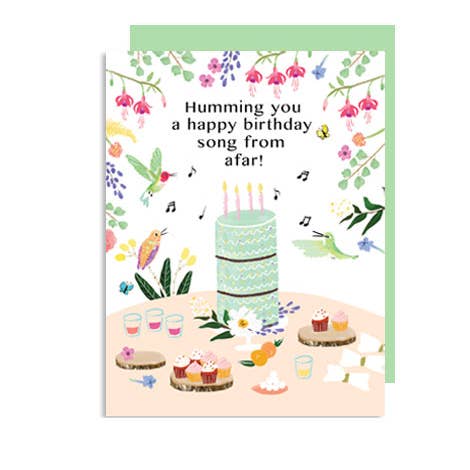 Little Love Press - Wholesale Birthday Card - Humming You a Happy Birthday Song Hummingbird FNC2051
