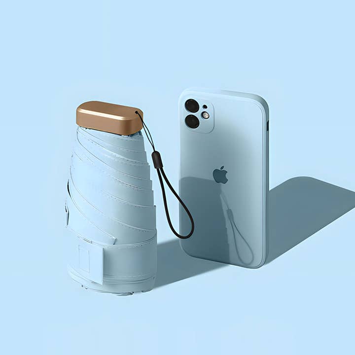 TUTU Home - Tableware & Decor – Engroshandel Paraply - Dame – „Carte“ Pocket Mini Paraply - Baby Blå