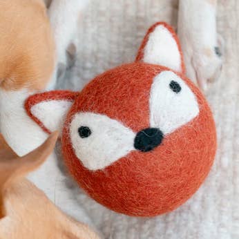 FOX BEASTBALL Wool Cat and Dog Toy for wholesale by MODERNBEAST