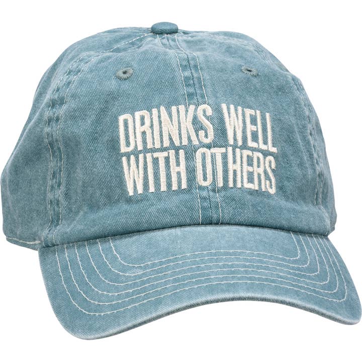 Drinks Well With Others Baseball Cap for wholesale by Primitives by Kathy