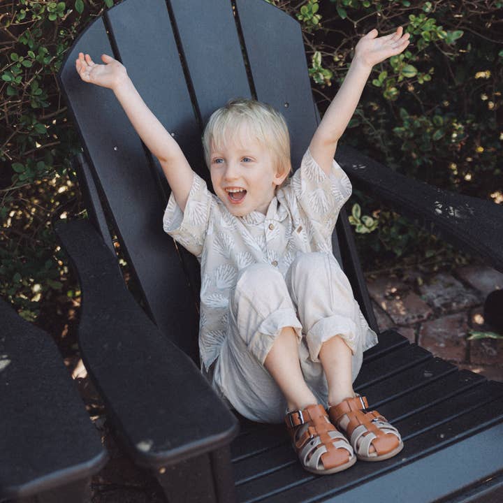 Woolly Kids - Wholesale Sandals – Kids - Avery - Latte Brown1