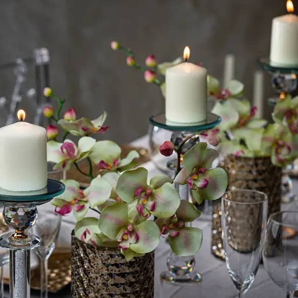 BOLSIUS - Venta al por mayor Cirios pequeños - Velas en forma de pilar para boda, 3 x 3 pulgadas, sin perfume, lisas, color marfil4