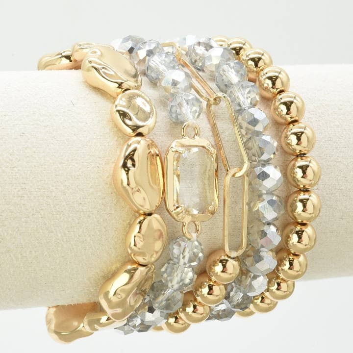 MiMi Wholesale - Wholesale Jewelry Set - CB2191 5 Piece Beaded Bracelet Set11