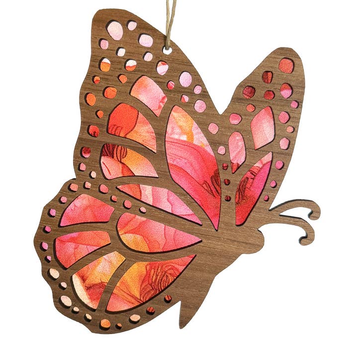 Butterfly Ornament, Monarch Ornament for wholesale by Art by Sharell