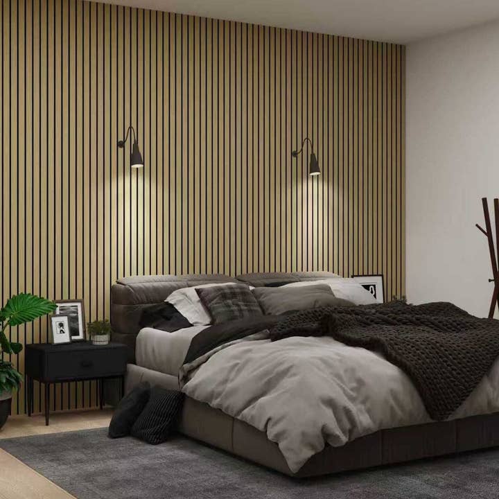 Natural Oak Acoustic Wall Panels for wholesale by Jobu Home